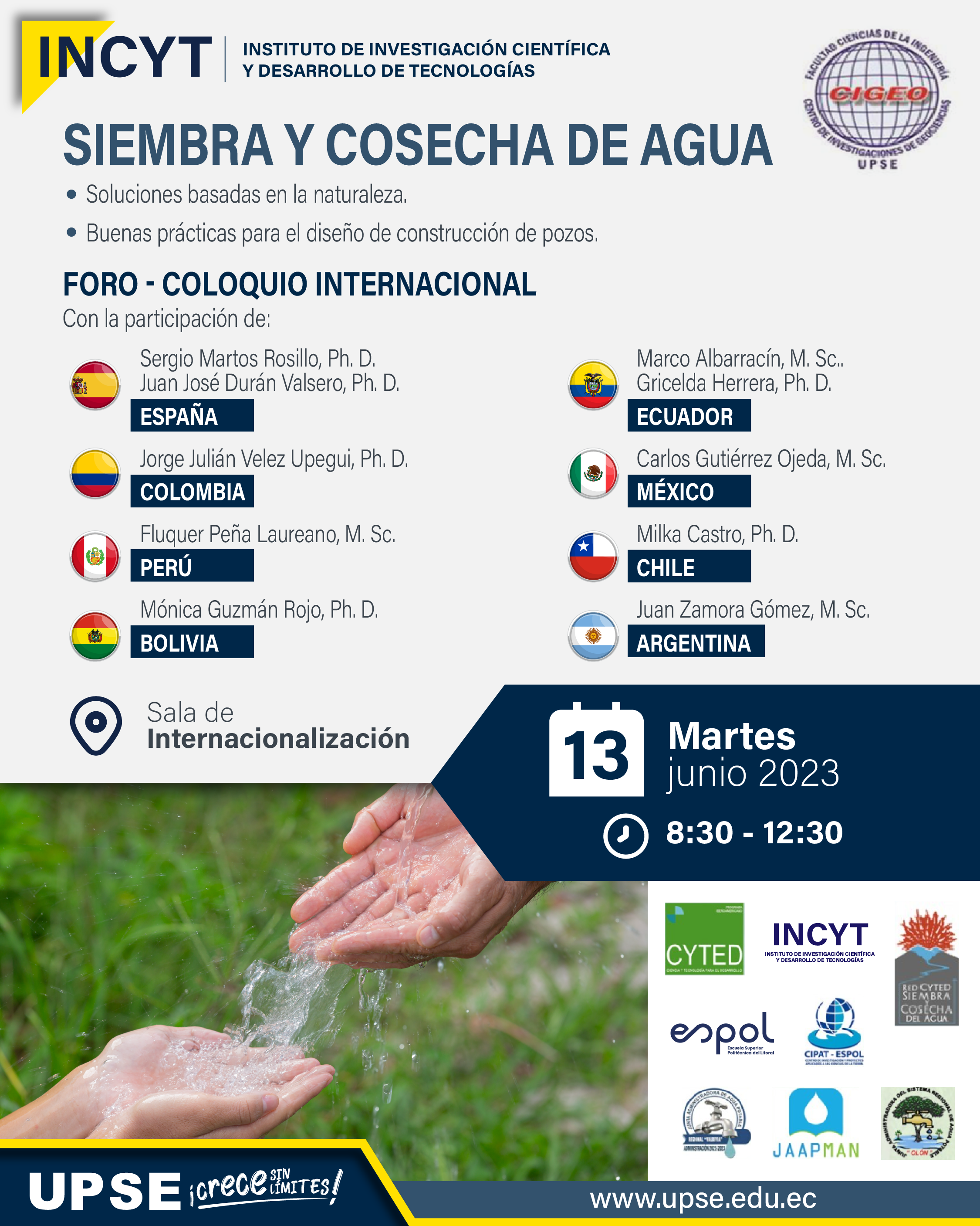 Siembra y cosecha de agua INCYT